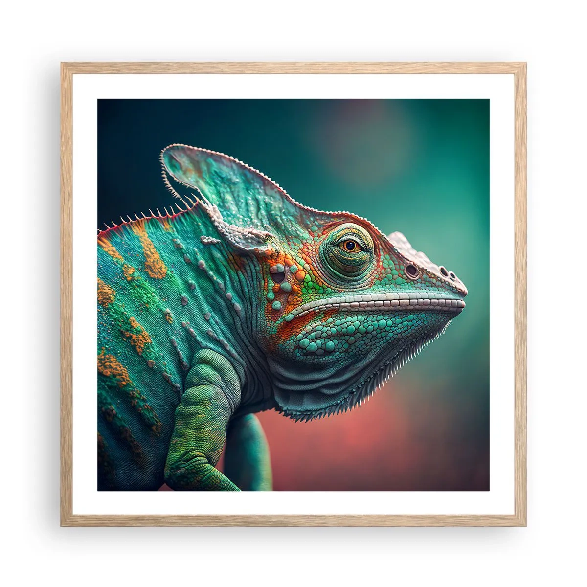 Affisch i ram av ljusek - Ser du mig? Inte bra… - 60x60 cm