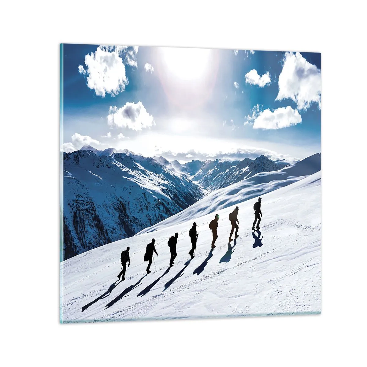 Glastavla - Bild på glas - Erövrarnas lag - 60x60 cm