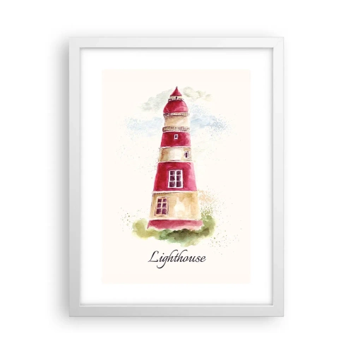 Affisch i vit ram - Det är alltid något väder - 30x40 cm