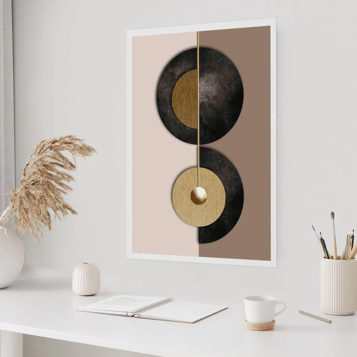 Affisch - Variationer runt en cirkel - 70x100 cm