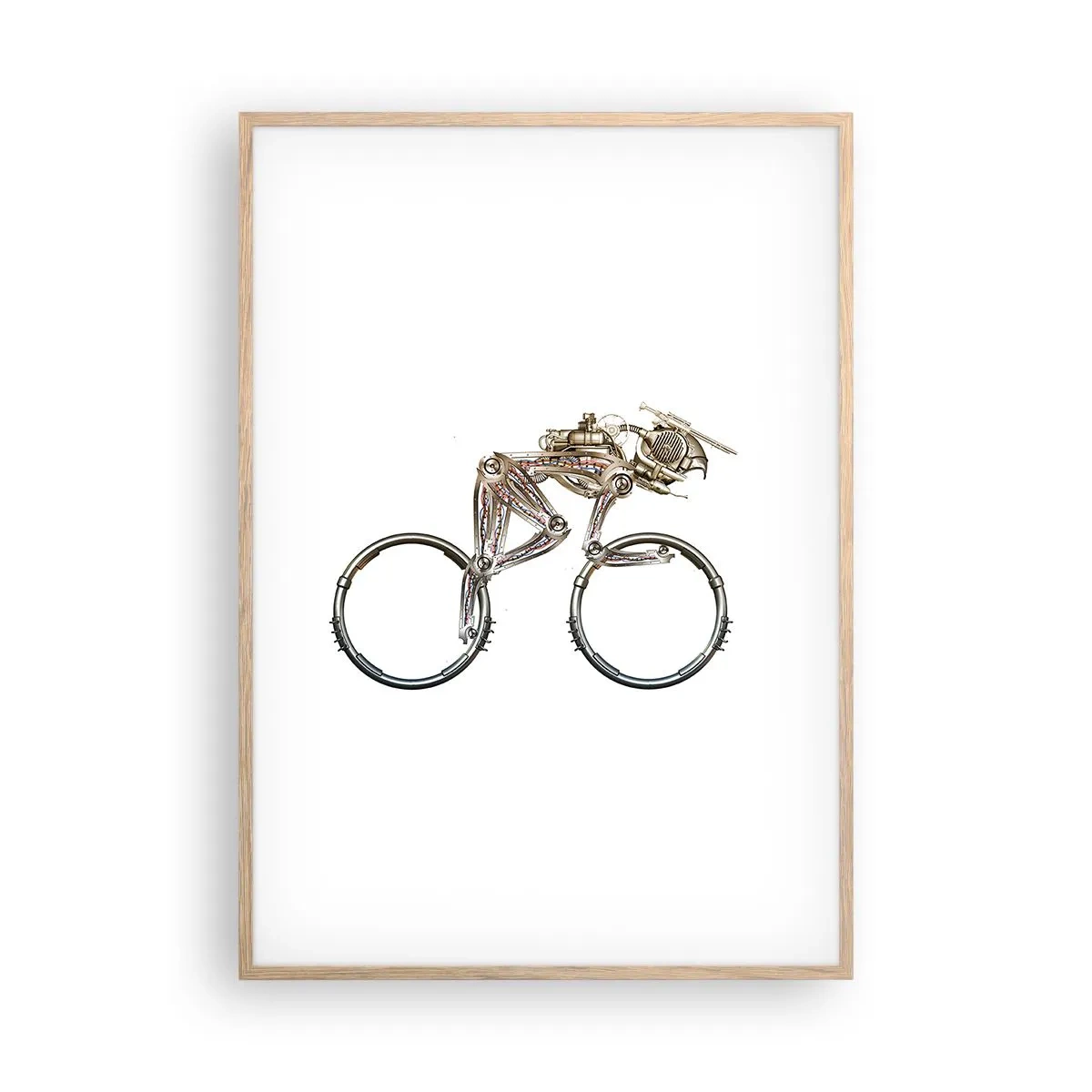 Affisch i ram av ljusek - Underbar maskin - 70x100 cm