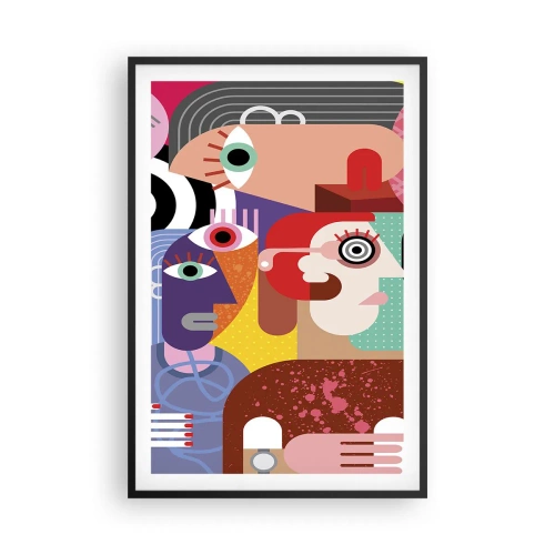 Affisch i svart ram - Vi är från Picasso - 61x91 cm