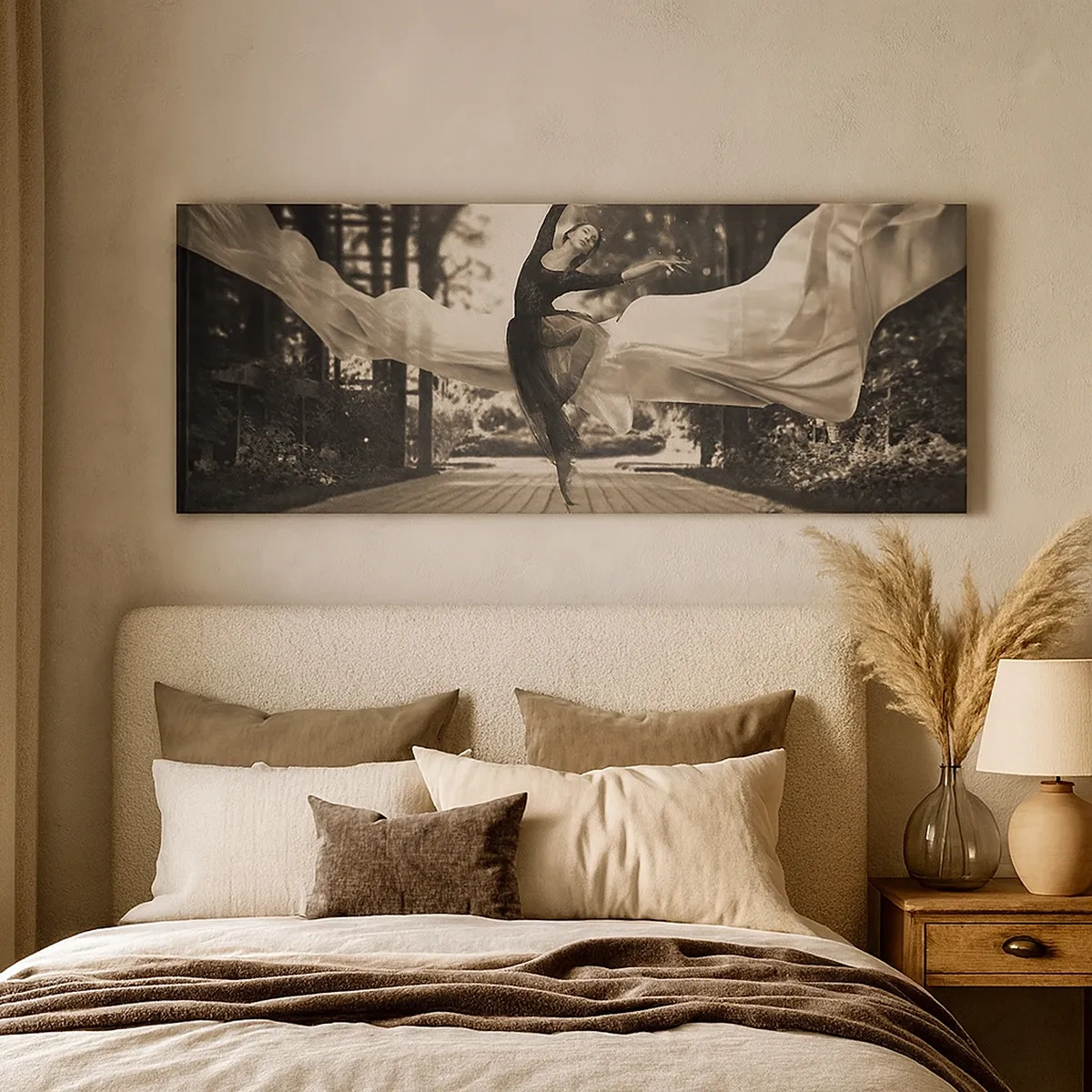 Canvastavla - Bild på duk - Trädgårdsandens dans - 30x30 cm