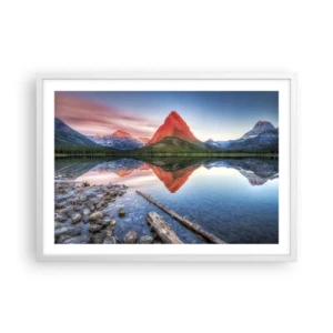 Affisch i vit ram - Glöd och kyla - 70x50 cm