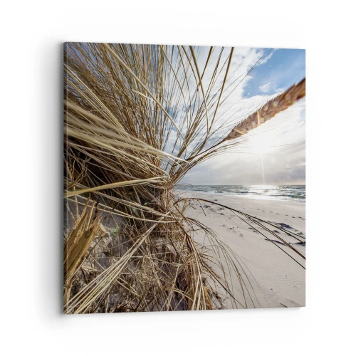 Canvastavla - Bild på duk - Elementens möte - 70x70 cm