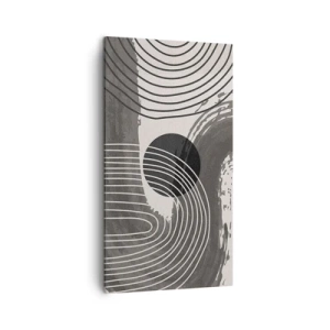 Canvastavla - Bild på duk - Ovalen vinner - 45x80 cm