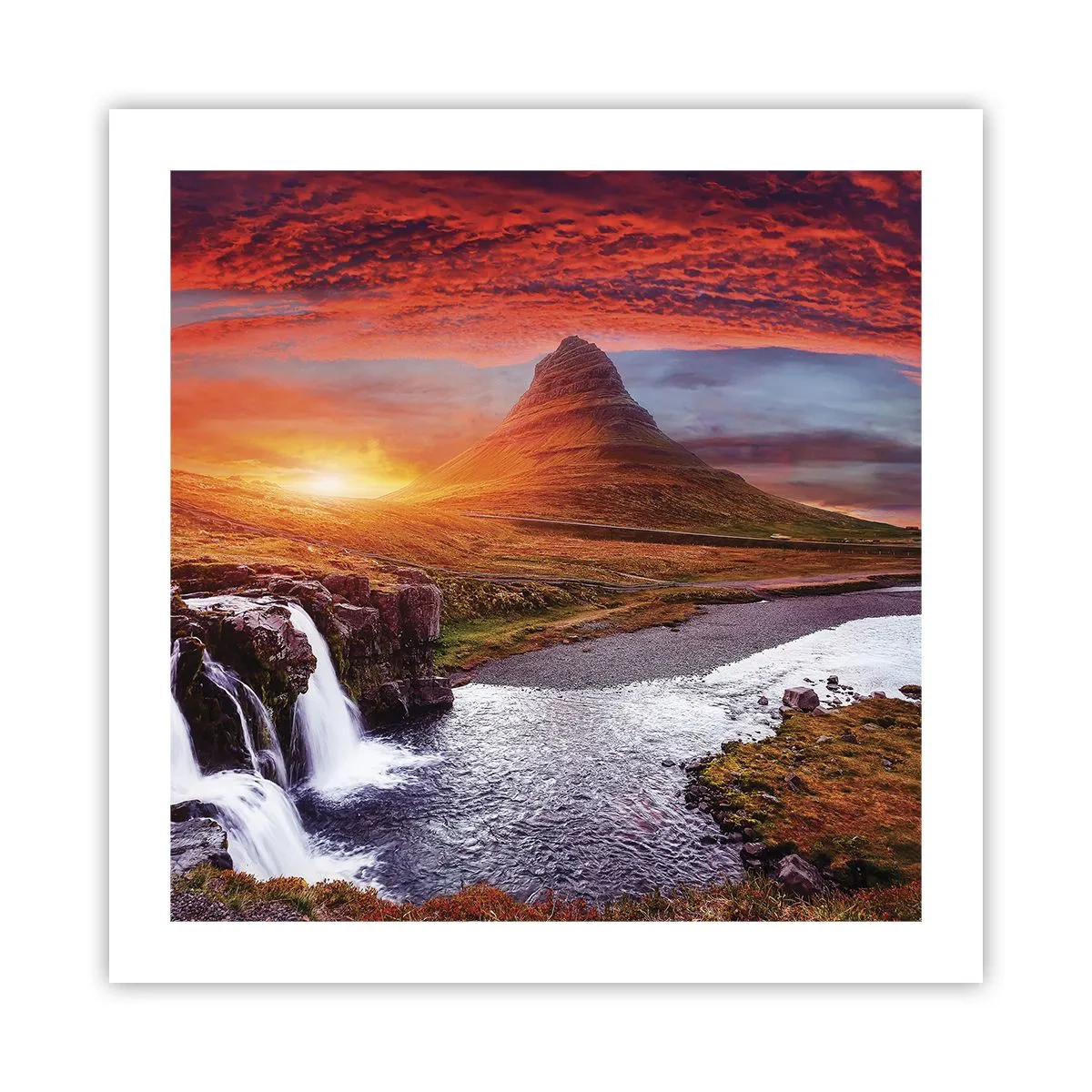Affisch - Utsikt över Midgård - 50x50 cm