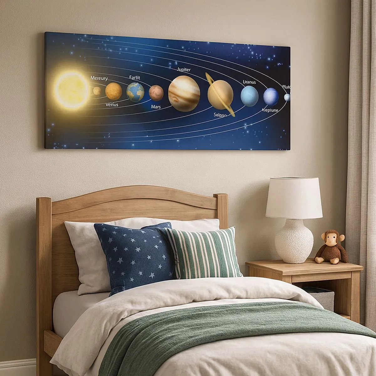 Canvastavla - Bild på duk - En av tio - 100x40 cm