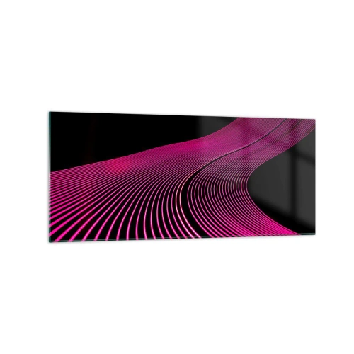 Glastavla - Bild på glas - Ljusets allé - 120x50 cm