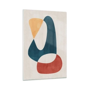 Glastavla - Bild på glas - Influenser och metamorfoser - 80x120 cm