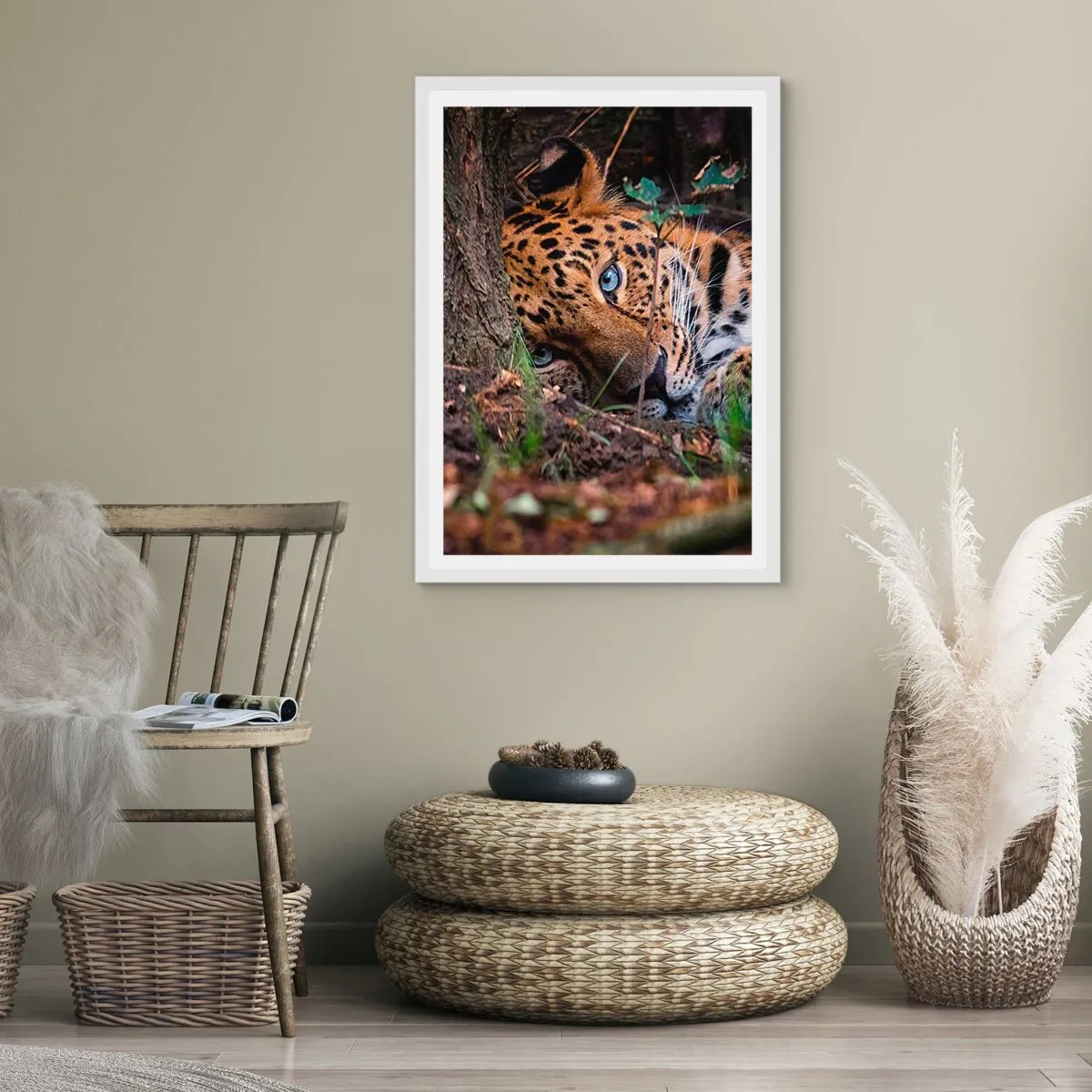 Affisch i vit ram - Tro mig - 30x40 cm