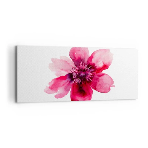 Canvastavla - Bild på duk - Doftande karminkyss - 100x40 cm