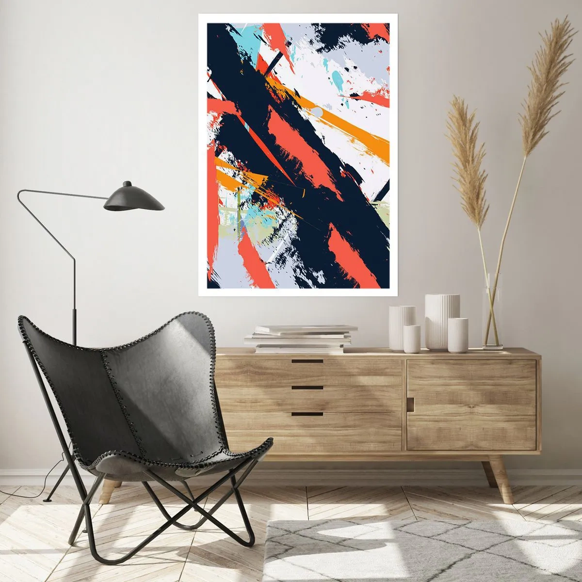 Affisch - Dynamisk komposition - 40x50 cm