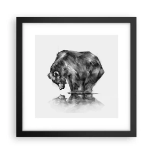 Affisch i svart ram - Roligt att se någon närstående - 30x30 cm