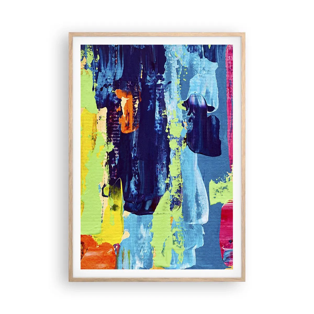 Affisch i ram av ljusek - Livet är skönt! - 70x100 cm