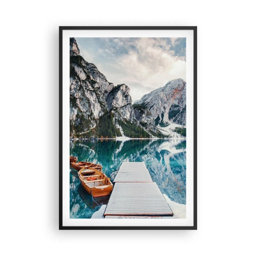 Affisch i svart ram - Vi visar dig skönhet - 61x91 cm