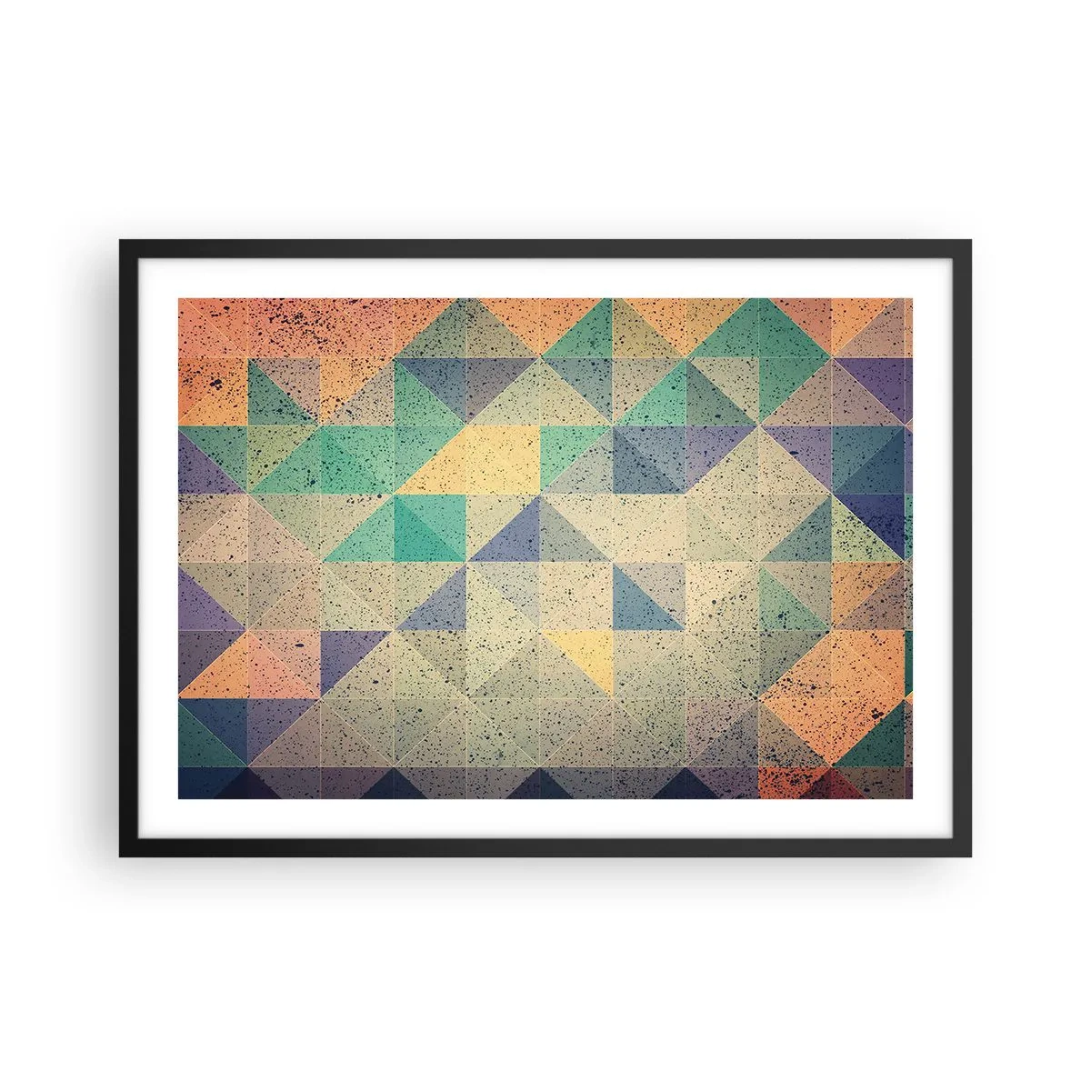 Affisch i svart ram - Trianglarnas republik - 70x50 cm