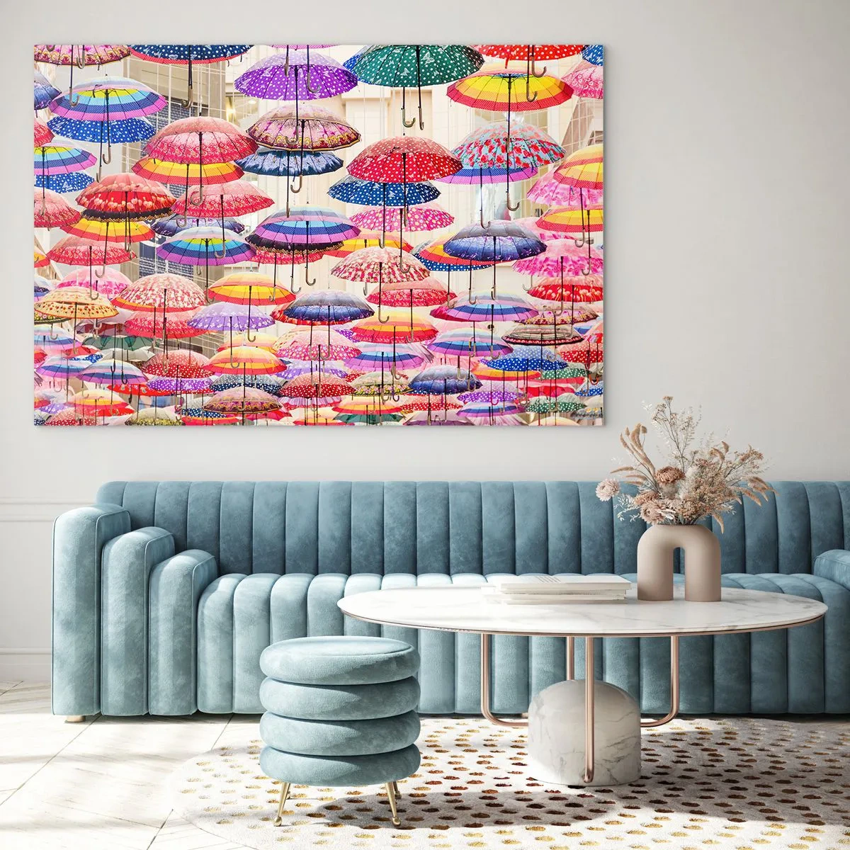 Glastavla - Bild på glas - Stadsäng - 120x80 cm