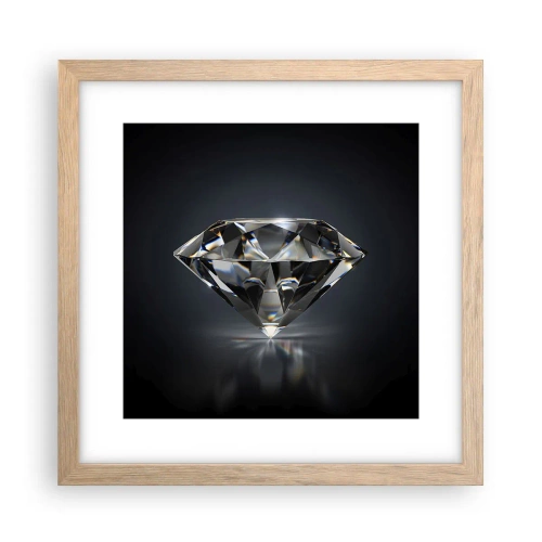 Affisch i ram av ljusek - Bästa flickvännen - 30x30 cm