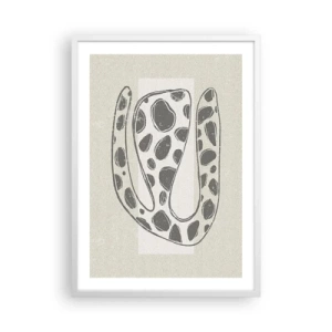 Affisch i vit ram - En bisarr varelse - 50x70 cm