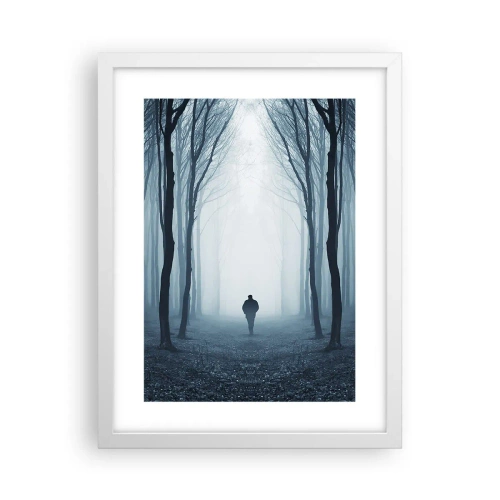 Affisch i vit ram - Och allt är enkelt och klart - 30x40 cm