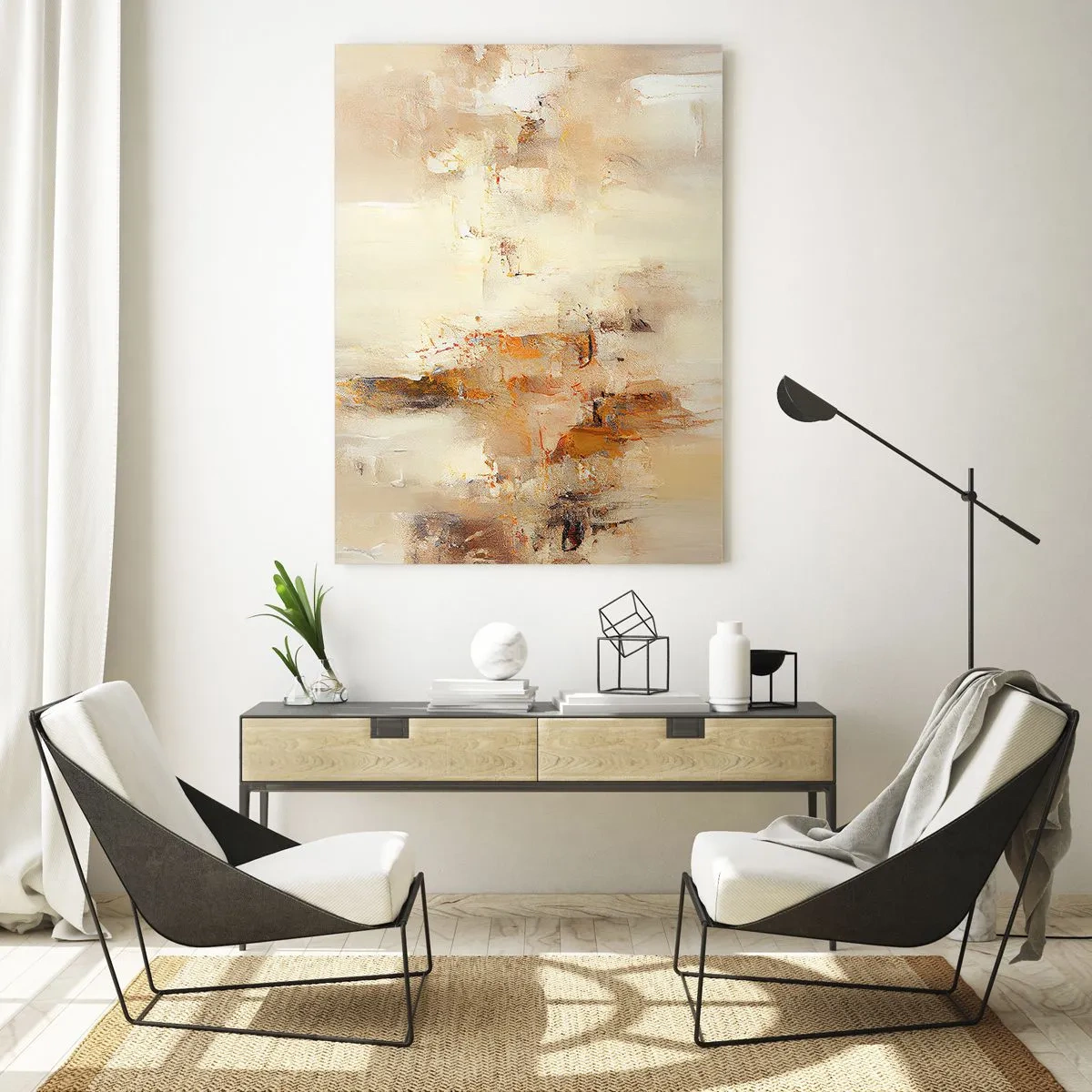 Glastavla - Bild på glas - Bärnstenens själ - 50x70 cm