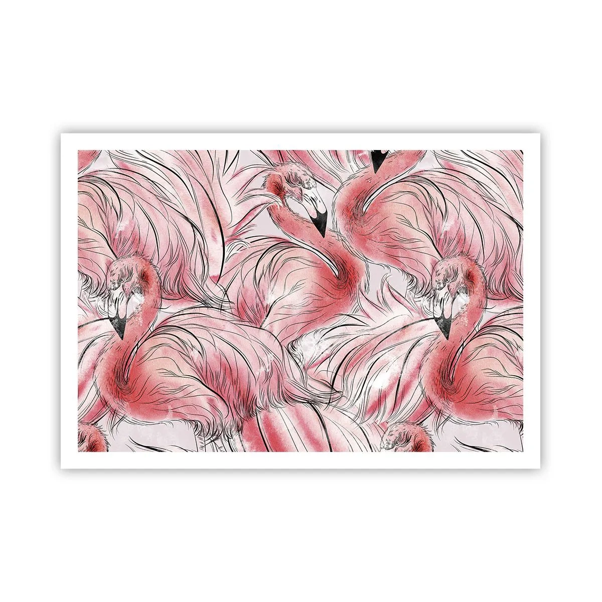 Affisch - Fåglarnas corps de ballet - 100x70 cm