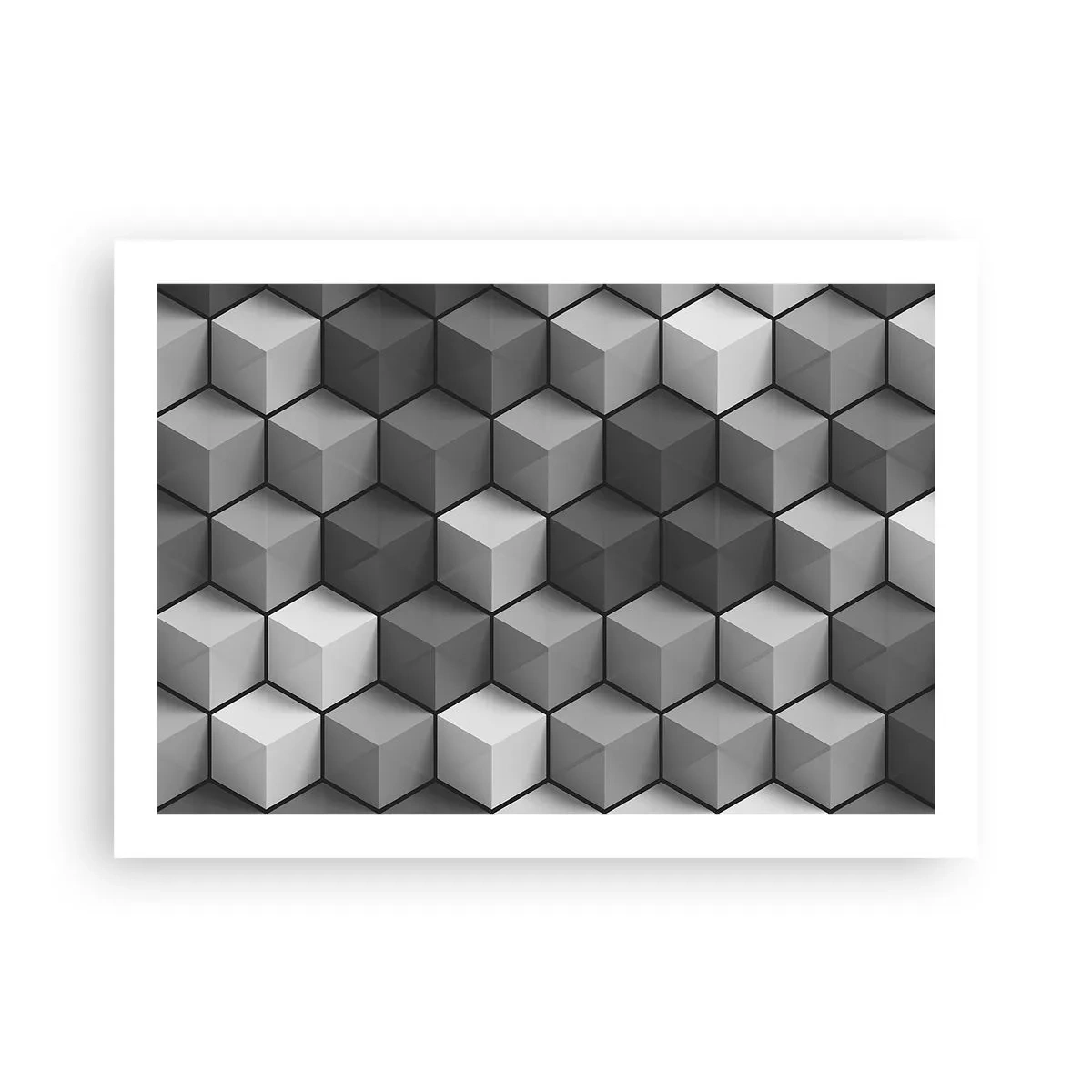 Affisch - Kubistiskt pussel - 70x50 cm