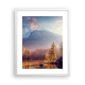 Affisch i vit ram - I berg och dalar - 40x50 cm