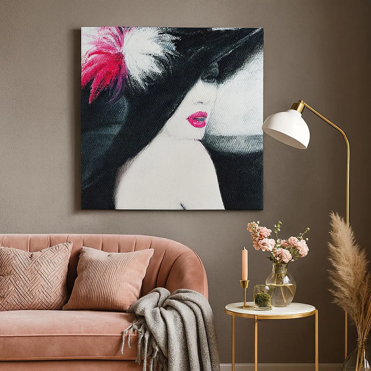 Canvastavla - Bild på duk - Alltid hemlighet - 30x30 cm