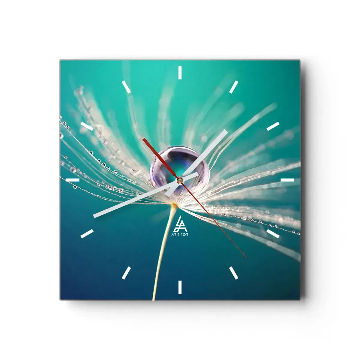 Väggklocka - Klocka på glas - Mystisk stund - 30x30 cm