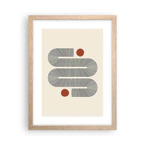 Affisch i ram av ljusek - från början till slutet - 30x40 cm