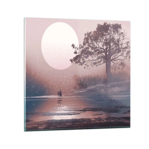 Glastavla - Bild på glas - Nattens under - 30x30 cm