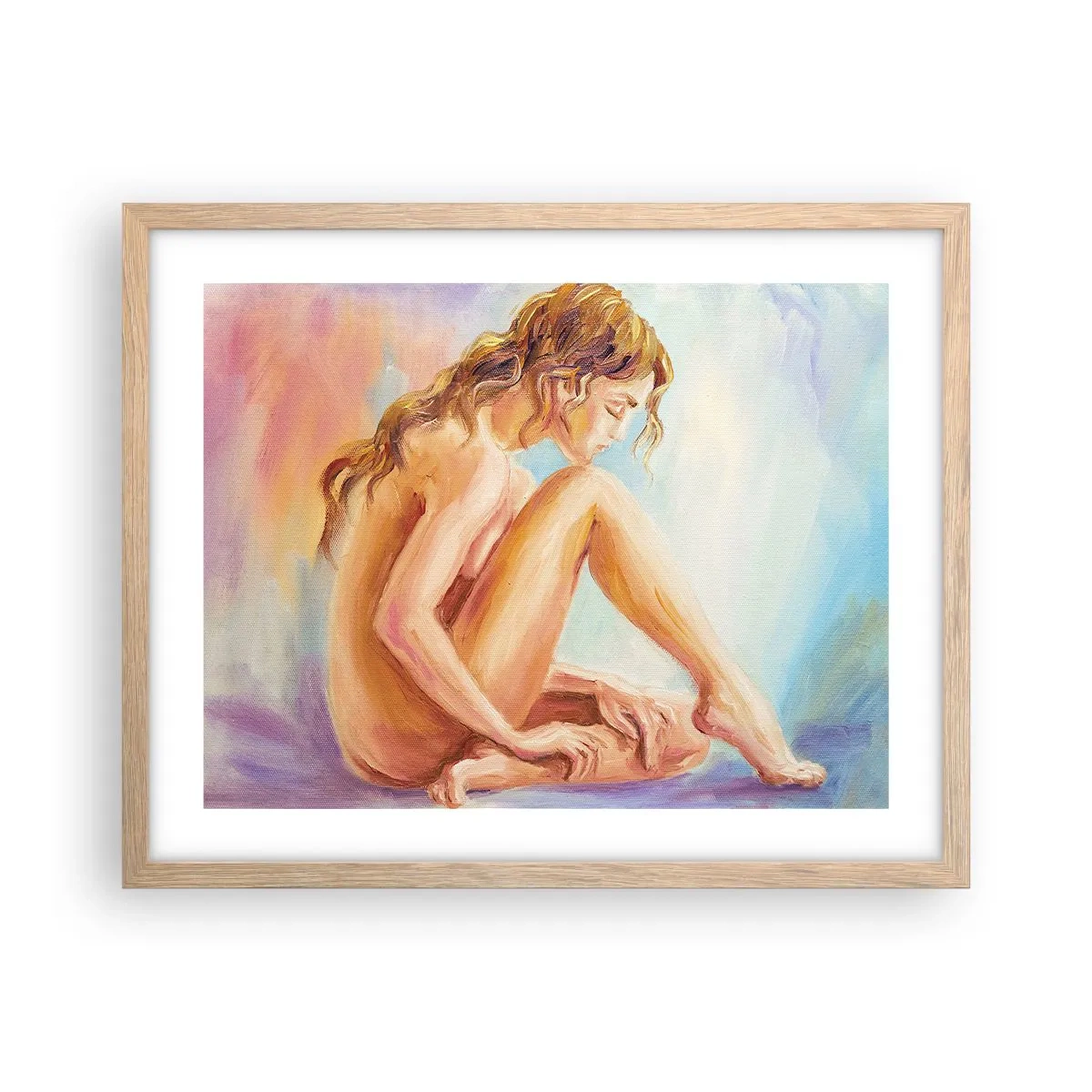 Affisch i ram av ljusek - Kärlekens akt - 50x40 cm