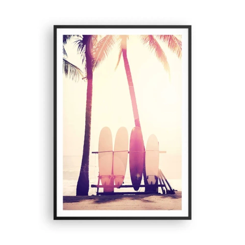 Affisch i svart ram - Det blir en underbar dag - 70x100 cm