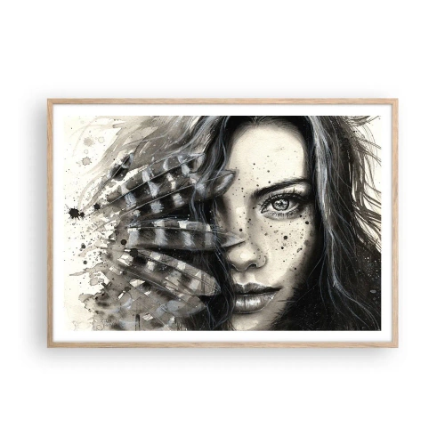 Affisch i ram av ljusek - Vild skönhet - 100x70 cm