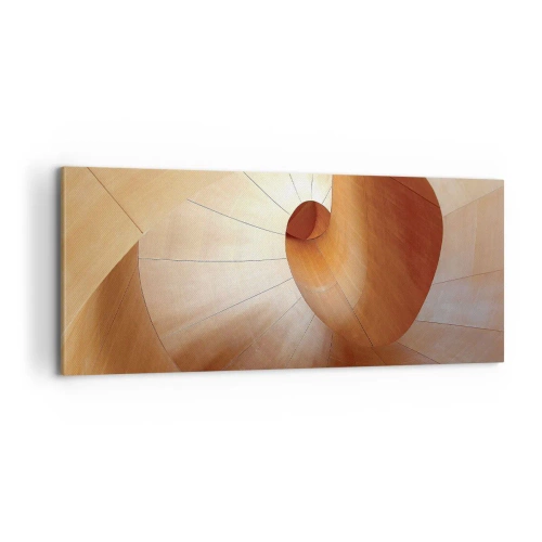 Canvastavla - Bild på duk - Arkitektonisk serpentin - 100x40 cm