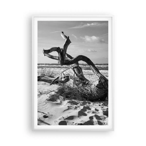 Affisch i vit ram - Havets skulptur - 70x100 cm