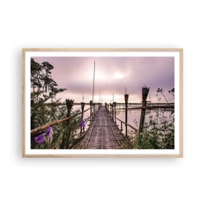 Affisch i ram av ljusek - Asiens lugn och tystnad - 91x61 cm