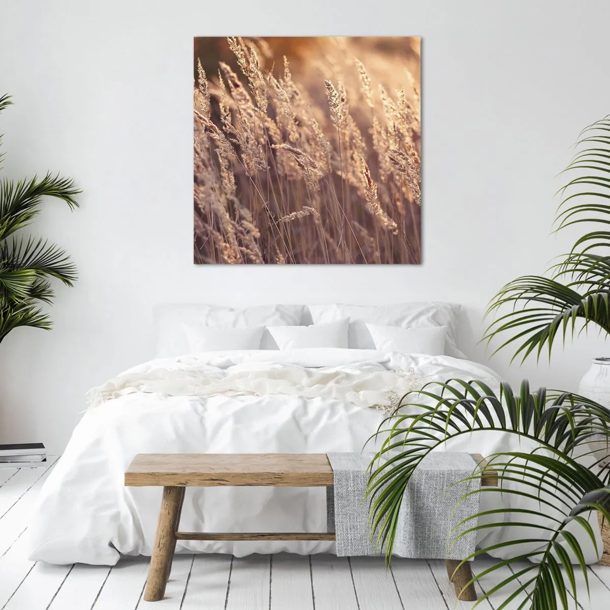 Canvastavla - Bild på duk - Redo att välkomna hösten - 50x50 cm