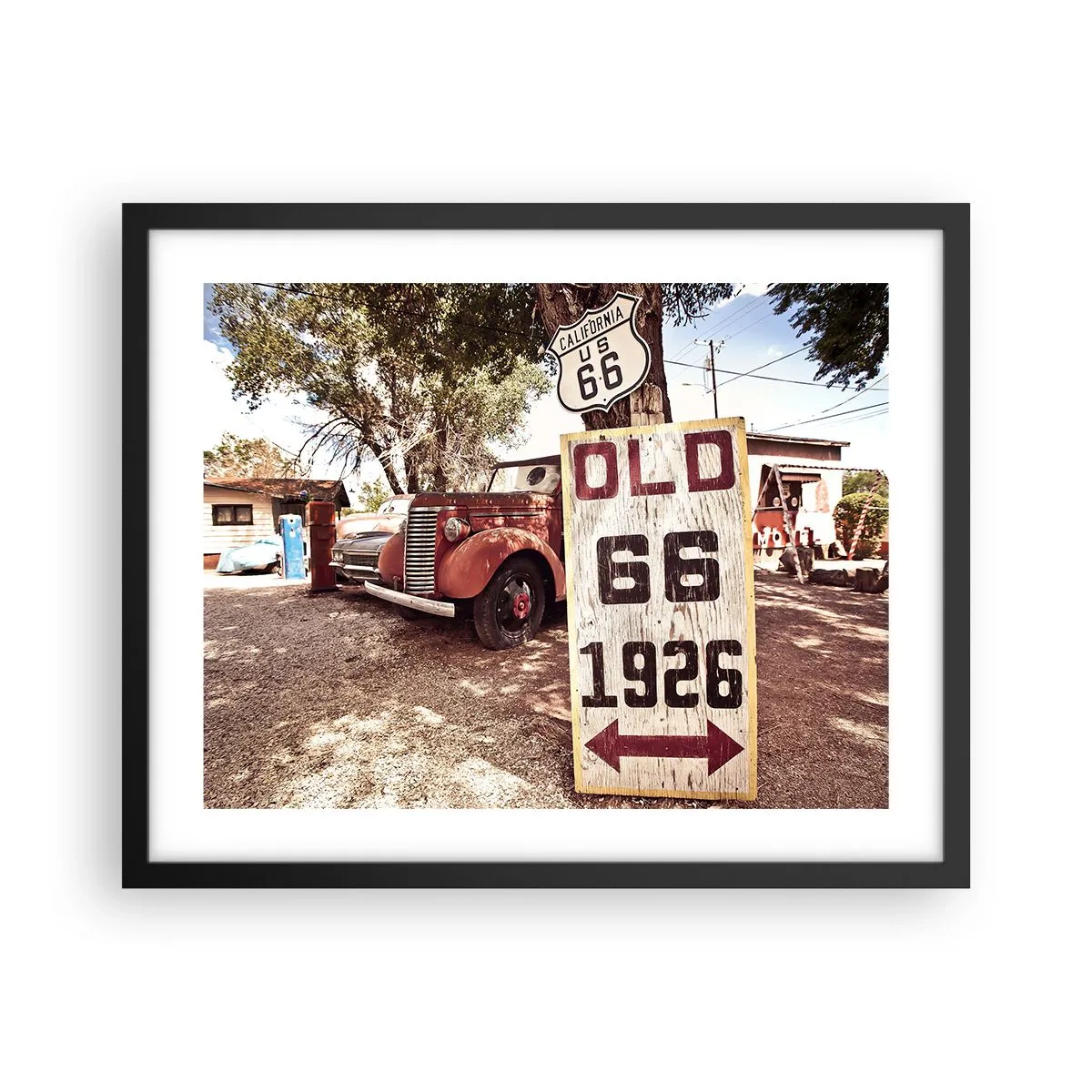 Affisch i svart ram - Amerikanska provinsens legend - 50x40 cm