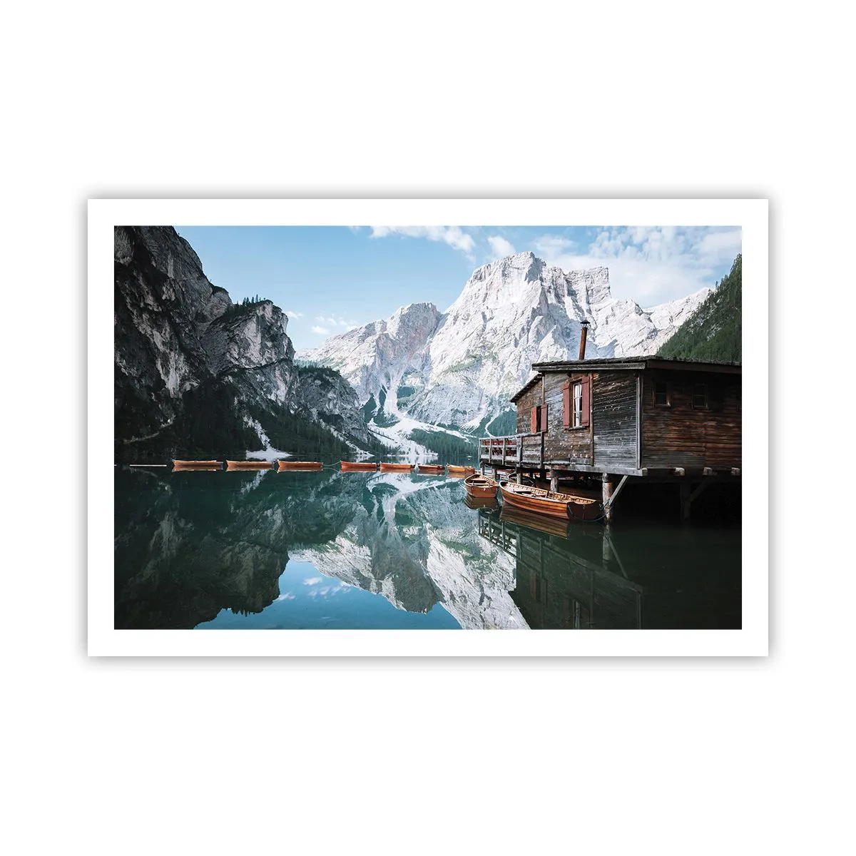 Affisch - Kristallklar fjällmorgon - 91x61 cm