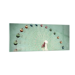 Glastavla - Bild på glas - Välkommen att ha kul - 100x40 cm