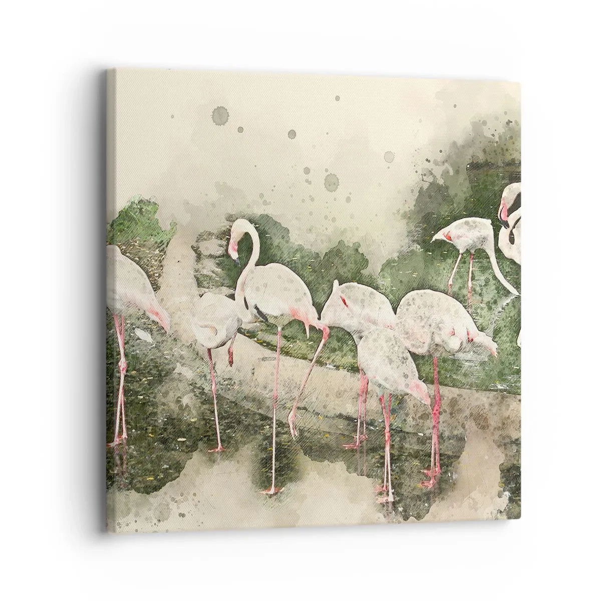 Canvastavla - Bild på duk - Exotisk dröm - 30x30 cm