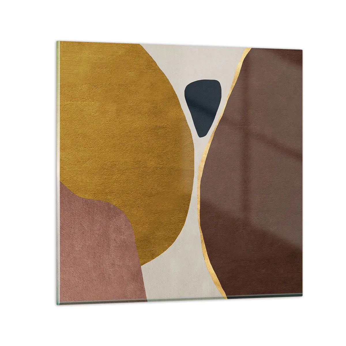 Glastavla - Bild på glas - Abstraktion - en plats i rymden - 30x30 cm