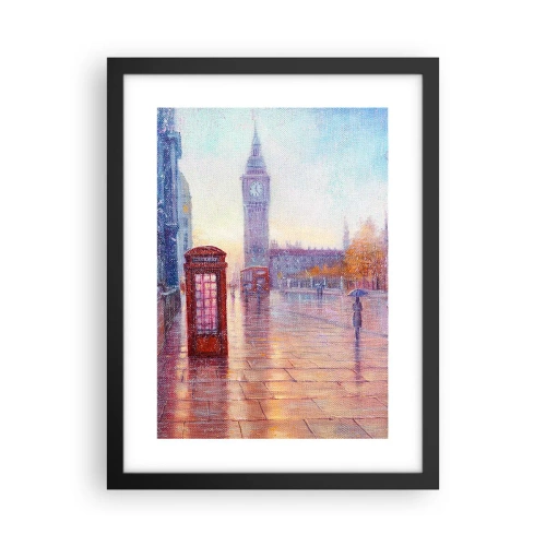 Affisch i svart ram - Höstdag i London - 30x40 cm