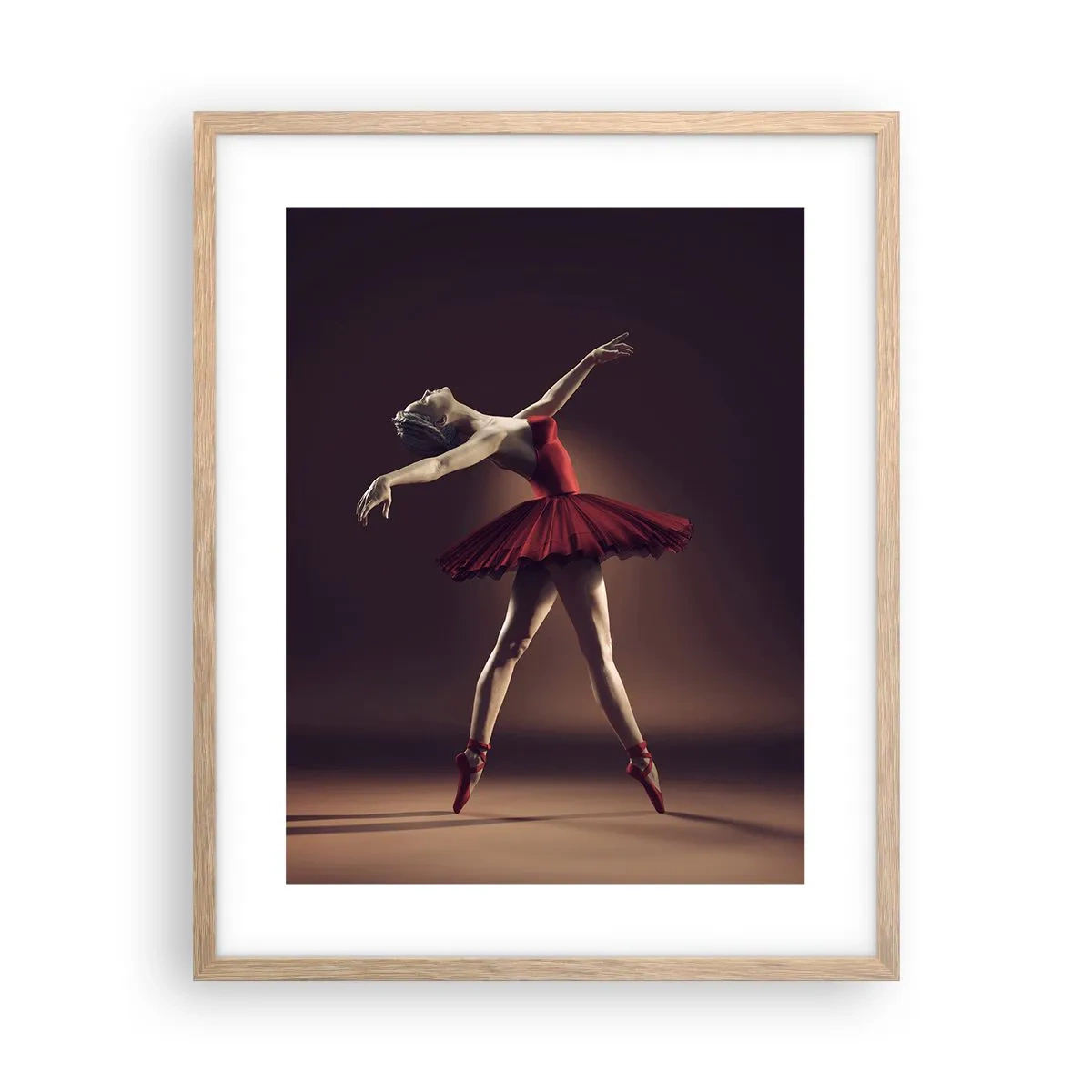 Affisch i ram av ljusek - Prima ballerina - 40x50 cm