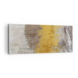 Canvastavla - Bild på duk - En gyllene explosion - 100x40 cm
