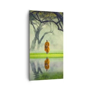 Canvastavla - Bild på duk - På väg till upplysningen - 65x120 cm