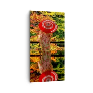 Canvastavla - Bild på duk - I naturens tempel - 65x120 cm